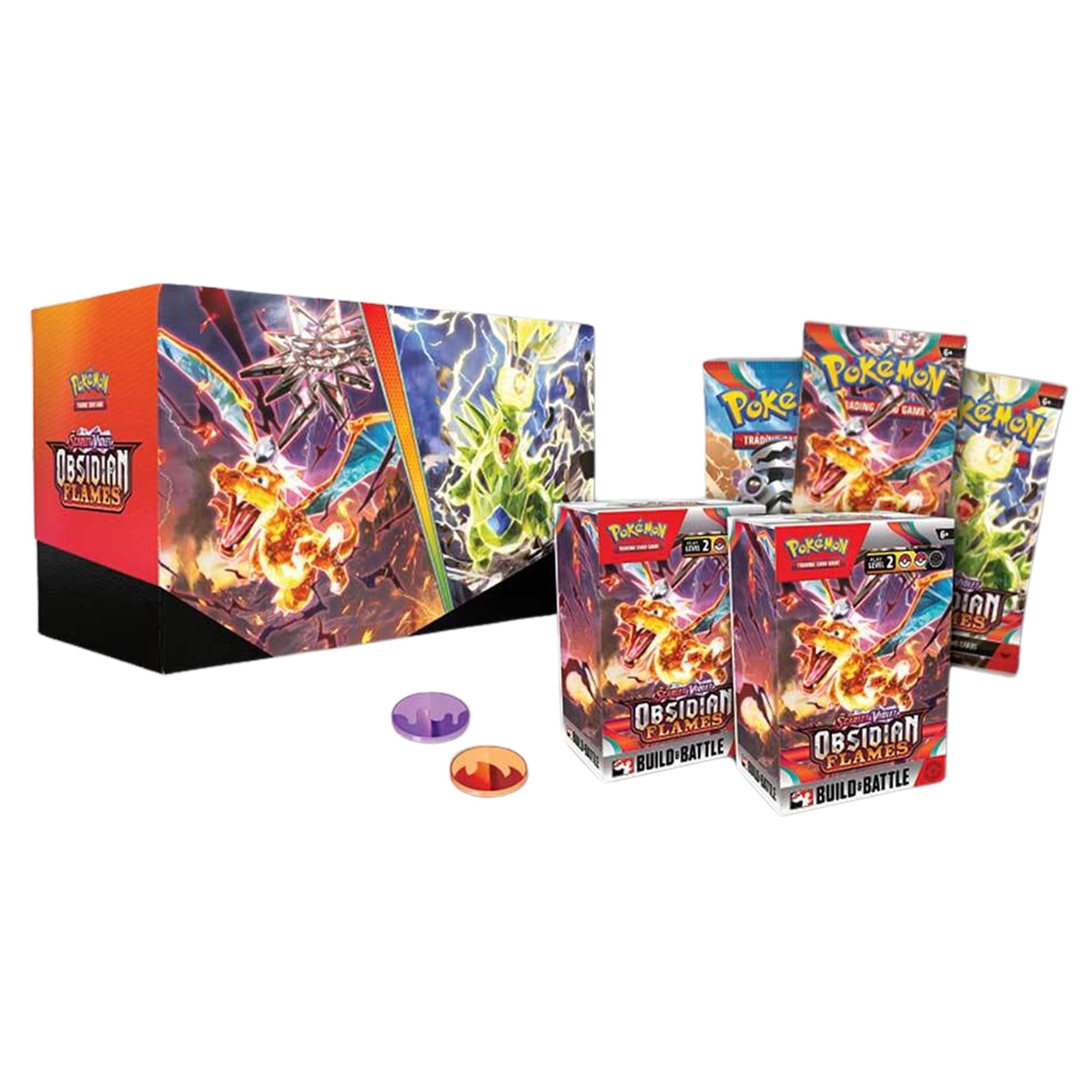 Pokemon TCG Scarlet & Violet 3 Obsidian Flames Build & Battle Stadium :  Amazon.com.au: Toys & Games