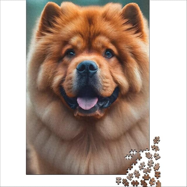 Foto 2 de 6 de Rompecabezas de 1000 Piezas con diseño de Perros Chow Chow, Ideal para decoración de Pared
