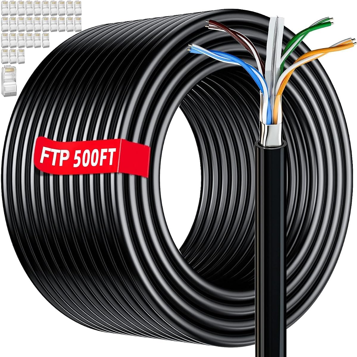 Cat 6 Outdoor Ethernet Cable 500ft