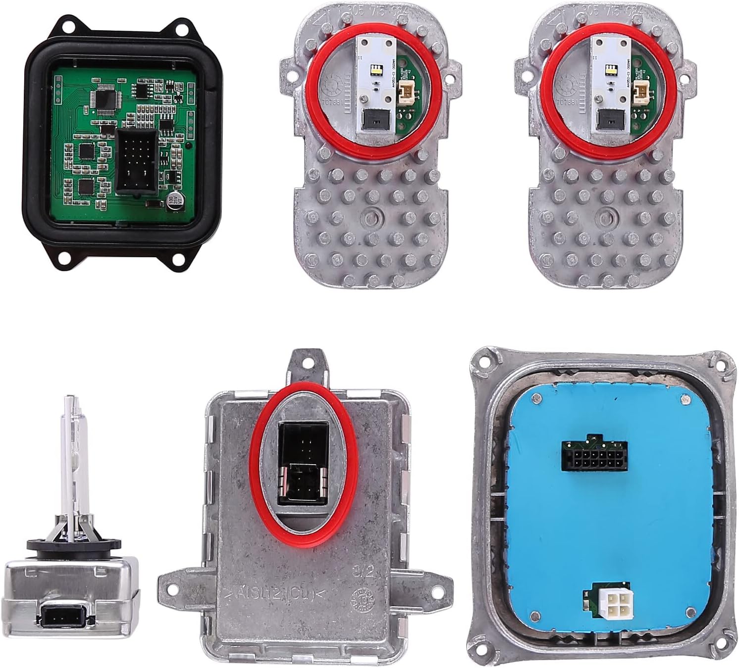 Xenon Ballast Bulb Light LED Module Diode Kit Replace for 2011-2013 E92 E93 328i 335i 3 Series,Headlight Ballast Control Module Unit Fit for 63117356250 63117263052 63117182396 63117263051