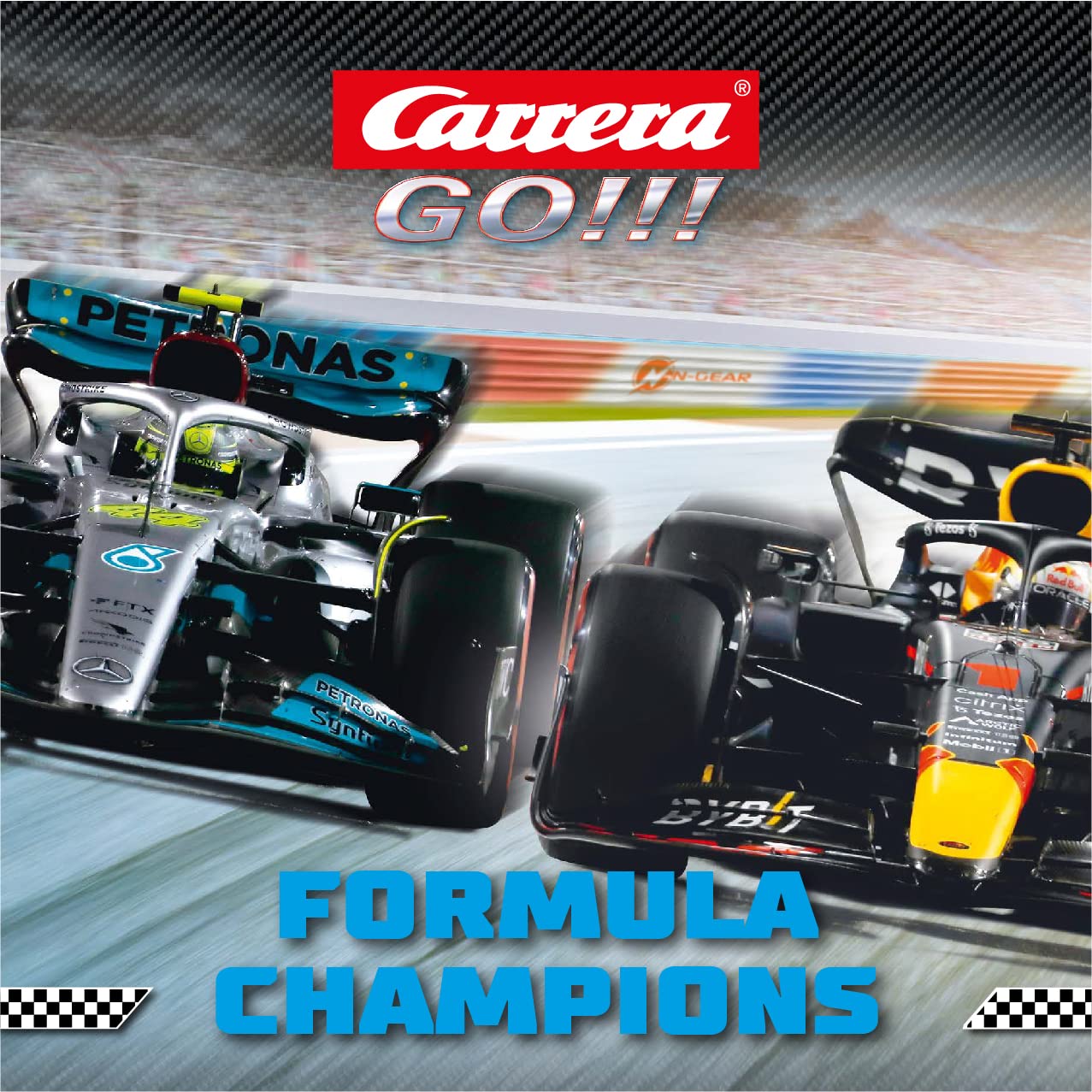 Carrera Go Circuito de Carreras F1 Slot 1/43 Eléctrica Mandos y Looping | Escala 1:43 - eléctrica - 2 mandos con función turbo - circuito con looping - para niños y adultos - regalo original