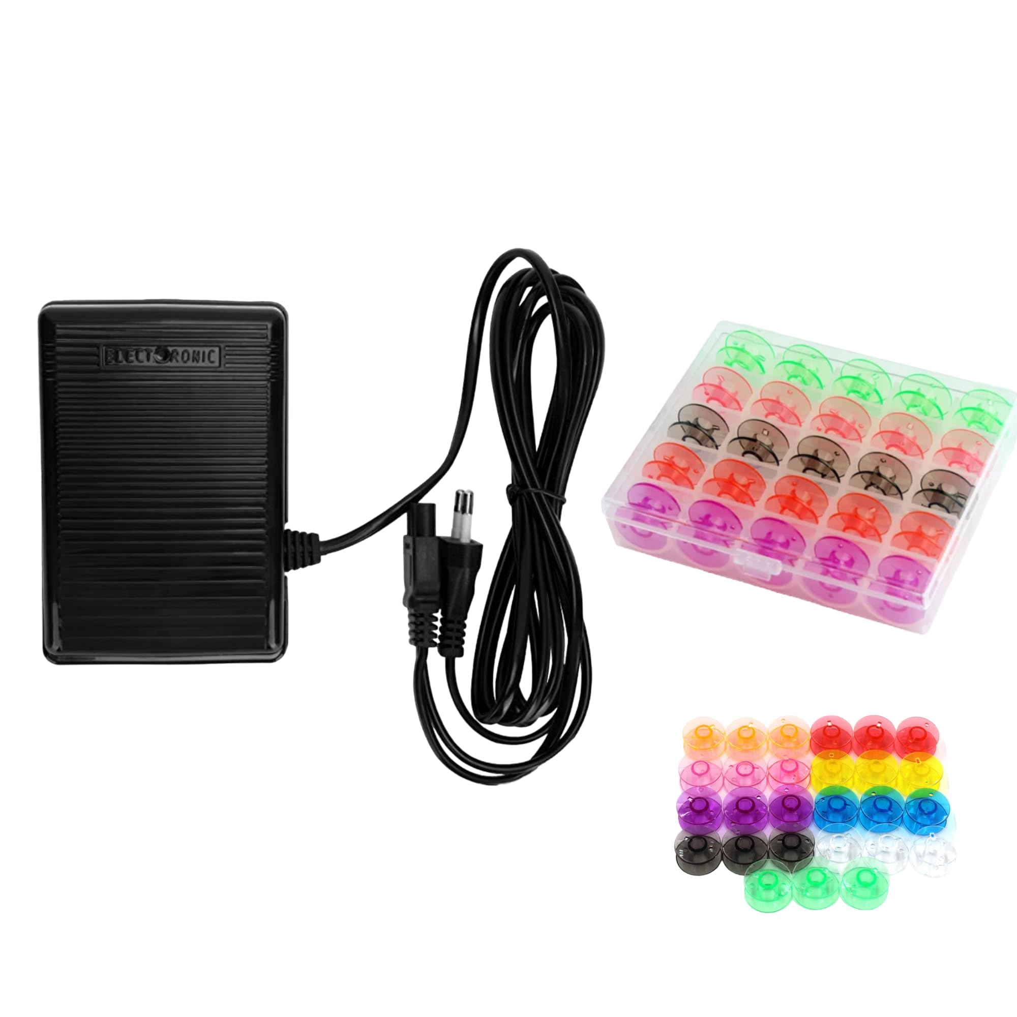 See full amazon price history chart for USHA JANOME Foot Controller with A Combo of Coloured Transparent Bobbin for All Automatic Sewing Machine (25Pc) (Combo of Automatic Bobbin CASE) USHA JANOME Foot Controller with A Combo of Coloured Transparent Bobbin for All Automatic Sewing Machine (25Pc) (Combo of Automatic Bobbin CASE) (B0CK53QBGK) Amazon Price History, Amazon Price Tracker