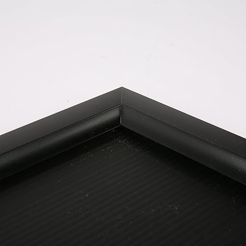 Miniatura 9 de M&T Displays Marco negro deslizante con esquina ingletada de 24 x 36 pulgadas, marco de póster de perfil de aluminio de 0.93 pulgadas, carga