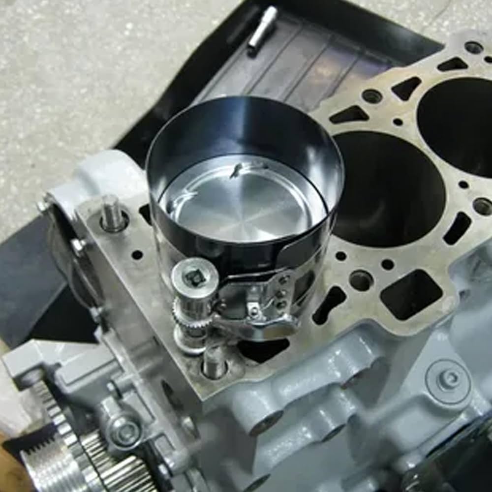 Compressore Per Fasce Elastiche Motore - Strumento Per Installazione Pistoni, Regolabile Da 53 A 125 Mm - Foto 8