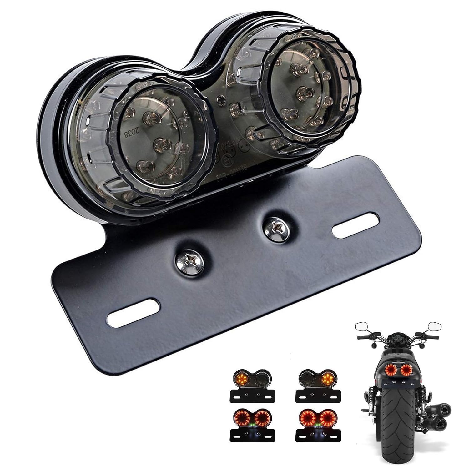 Vagary 40-LED 40W Motorcycle Tail Light Black