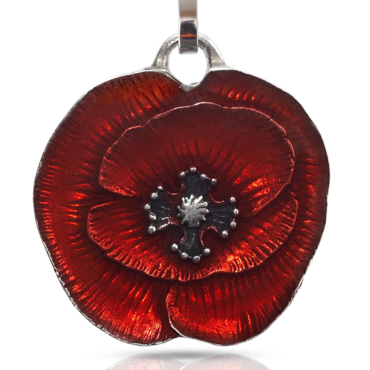 DANFORTH - Remembrance Poppy Zipper Pull (Red) – Decorative Metal Clip-on