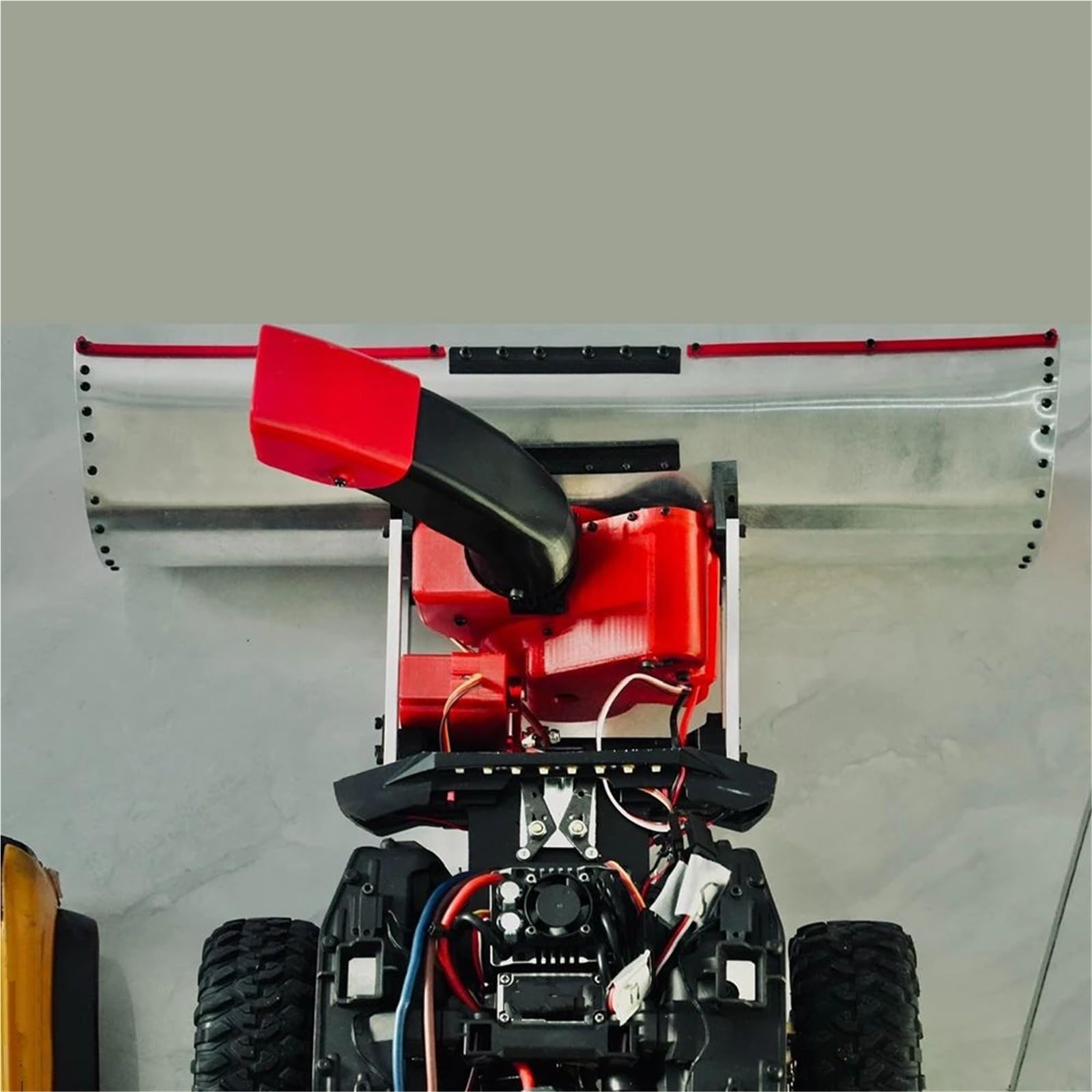 Macchina Rimozione Della Neve Per TRX4 Per SCX10 Per Yikong 1/10 Accessori | Kit spazzaneve in metallo e plastica cingoli 1/10 trasforma impianto macchina spazzaneve invernale