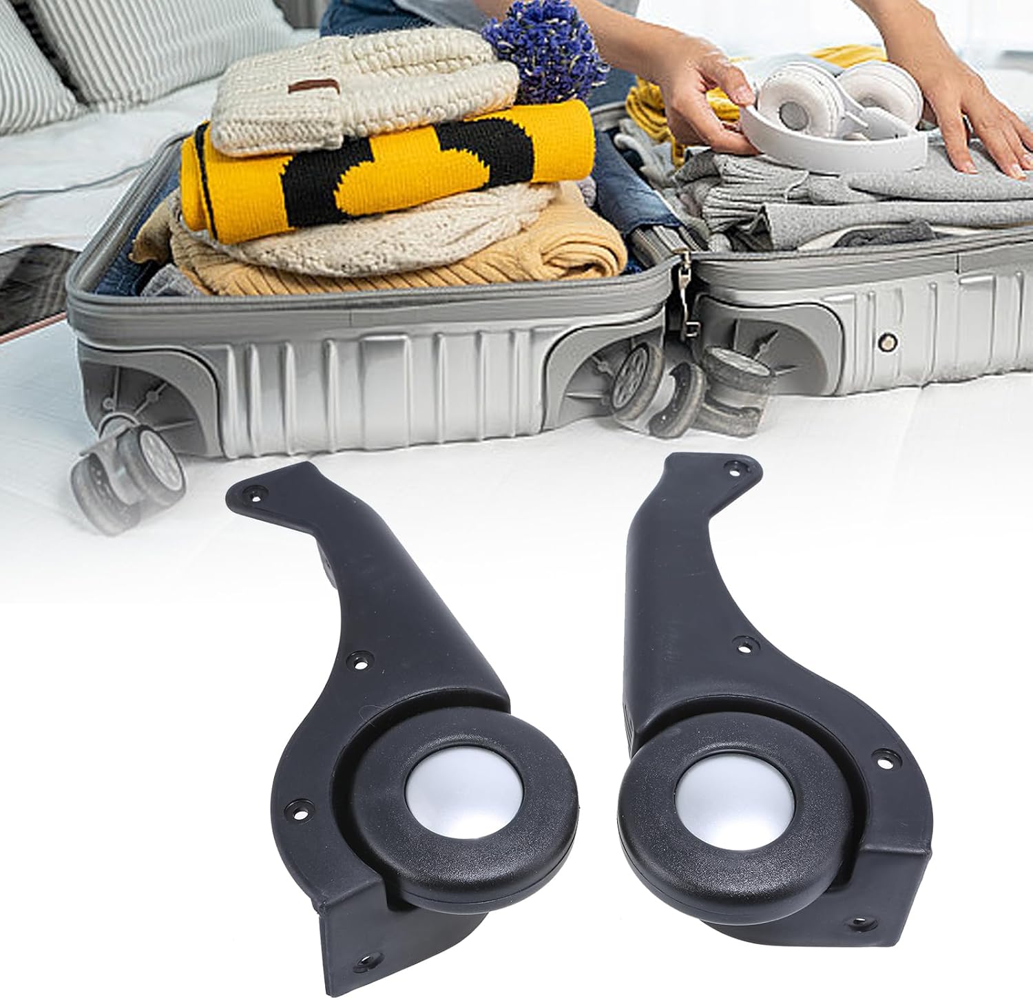 1 Pair Replacement Luggages Wheels Suitcase Wheels Swivels Castors Luggages Replacement Wheels for Suitcase Repairing/2149