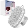 VWMYQ Silicone Face Scrubber for Men - Facial Cleansing Brush - Manual, Waterproof - Exfoliating Skin Care Brush (White)