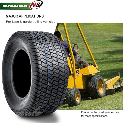 Miniatura 5 de Juego de 4 neumáticos WANDA 15X6.5-8 y 22X11-10 para cortacésped, carrito de césped de 4 capas, 1301813045