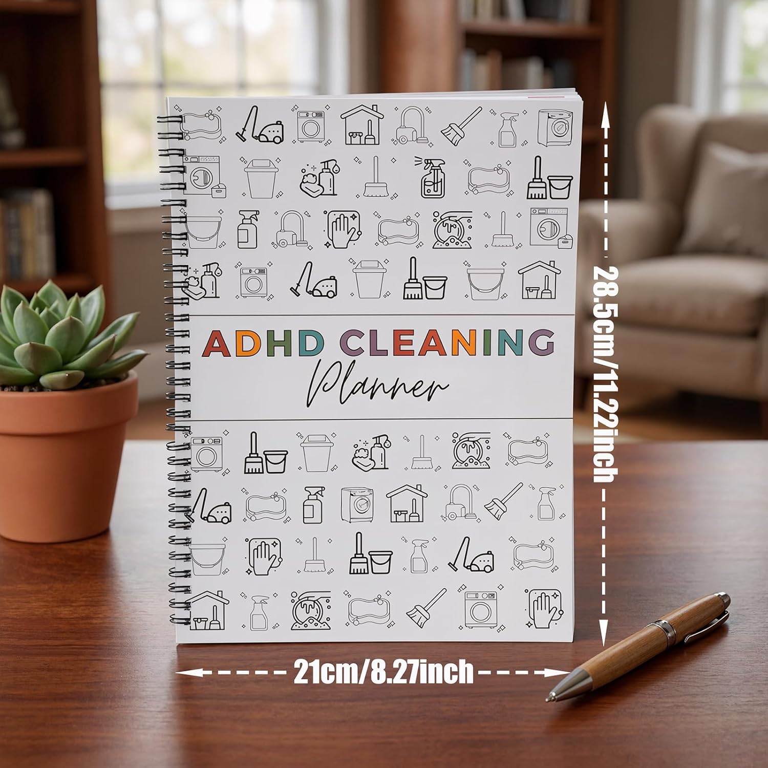 ADHD Cleaning Planner Colorful Frosted Cover - Daily Weekly Cleaning Schedule Notebook for ADHD Adults Kids, Tear-Resistant Bleed-Proof - Image 4