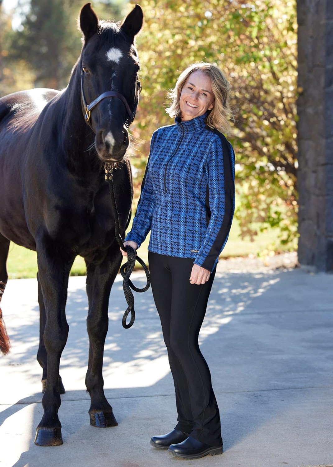 Kerrits Women's Microcord Bootcut Horse Riding Tights – Versatile, Slimming Bootcut Equestrian Riding Pants, Extended Patch - Image 3