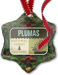 Christmas Ornament National US Forest Plumas National Forest