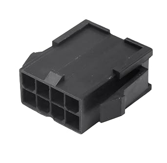 Molex 8-Pin Black Connector Pitch 4.20mm.0165 w/18-24 AWG Pin Mini-Fit Jr