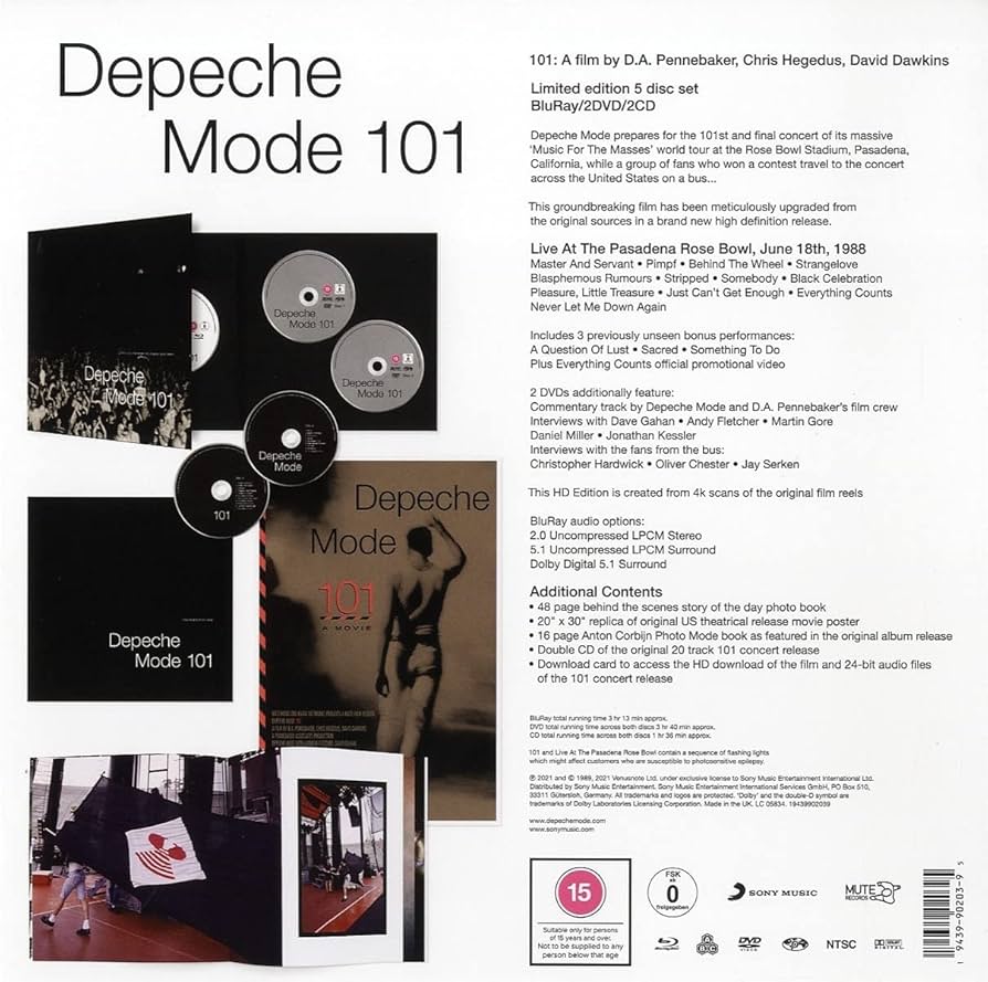 Amazon.com: Depeche Mode - 101 (Box set) : Depeche Mode: Movies & TV