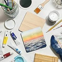 Vista 6 de 200 piezas cuadradas de madera de 3 x 3 pulgadas, cuadrados de madera para manualidades, azulejos de madera, piezas de madera sin terminar