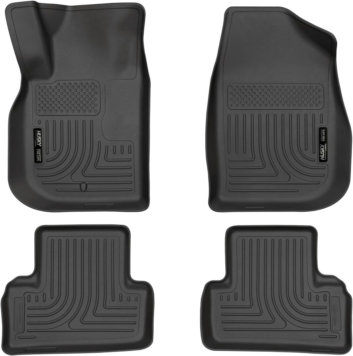 Husky Liners Weatherbeater Floor Mats | Fits 2005-2010 Chevrolet Cobalt; 2007-2009 Pontiac G5 | Front & 2nd Row, 4-pc Black - 98101