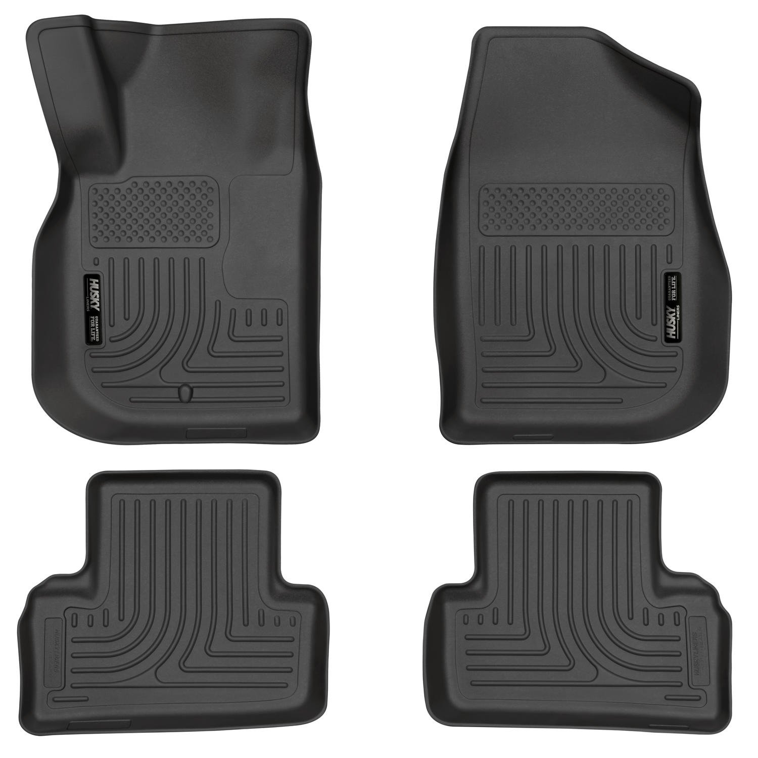 Husky Liners Weatherbeater Floor Mats Fits 2005-2010 Chevrolet Cobalt 2007-2009 Pontiac G5 Front 2nd Row 4-pc Black -