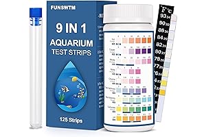 Aquarium Water Testing Kit: 9-in-1 Water Test Strips for Fresh Water Fish Tanks