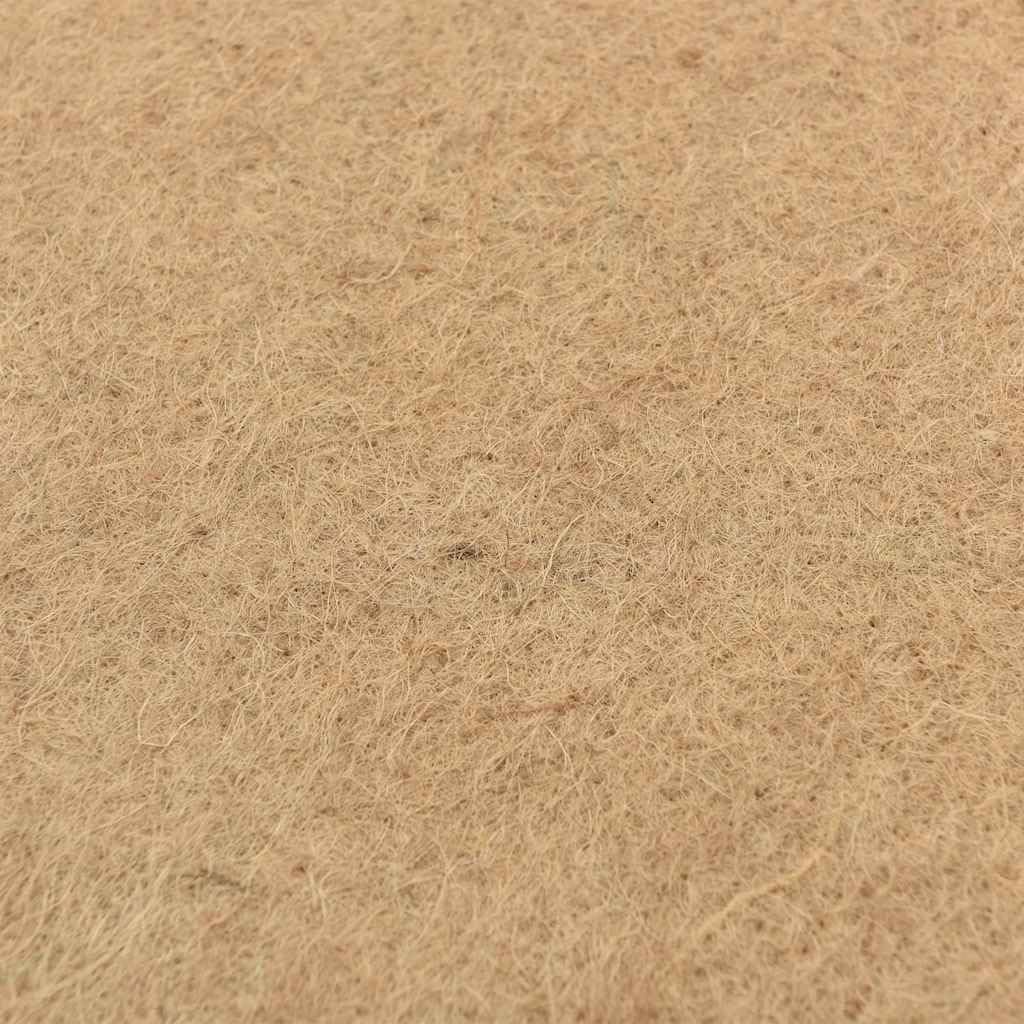 Esterilla para roedores de cáñamo, 1 x 25 m, 5 mm de grosor, se puede cortar y retiene la humedad para suelo de jaula, cama higiénica para conejos, cobayas, hámsters, caja de transporte