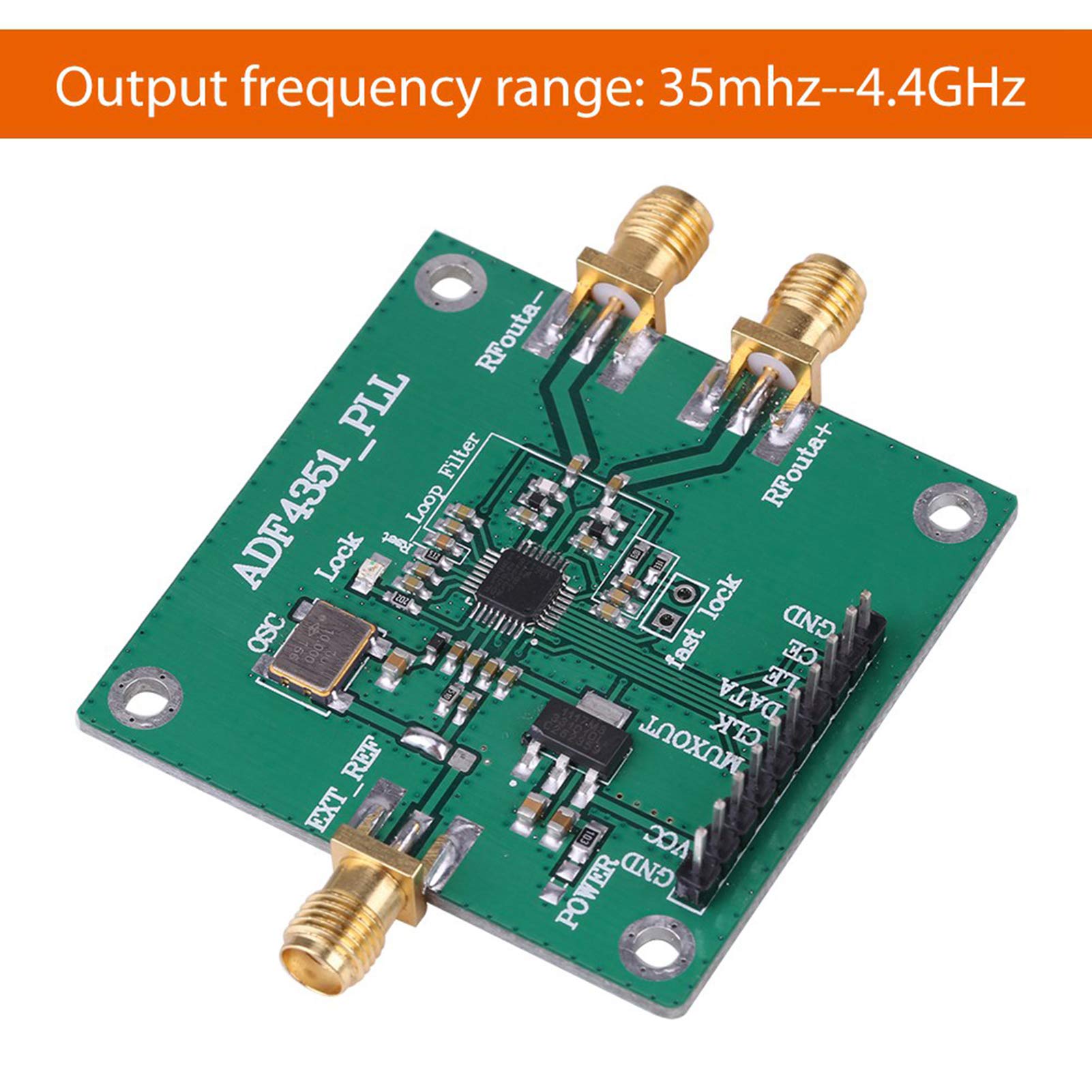Synthétiseur de Fréquence à Verrouillage de Phase Source RF 35 M-4,4 GHz Carte de Développement ADF4351 pour la Synthèse de Phase Une Solution Complète pour la Génération Haute