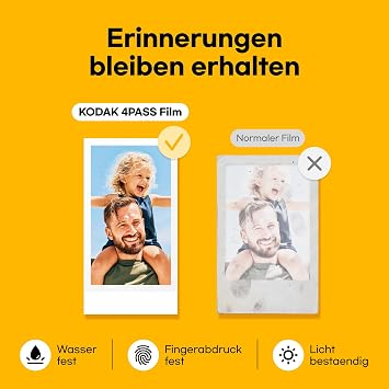 Kodak Mini Shot 2 Retro Portable Instant Camera and Photo Printer iOS and Android Bluetooth 4Pass Technology (54 x 86 mm) - White - 68 Sheets. Bluetooth iPhone & Android compatible 13 MP camera print preview water fingerprint & fade resistant