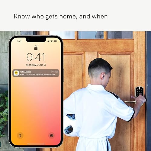 Miniatura 7 de Yale Assure Lever - Cerradura de palanca inteligente con teclado WiFi - Gamuza negra