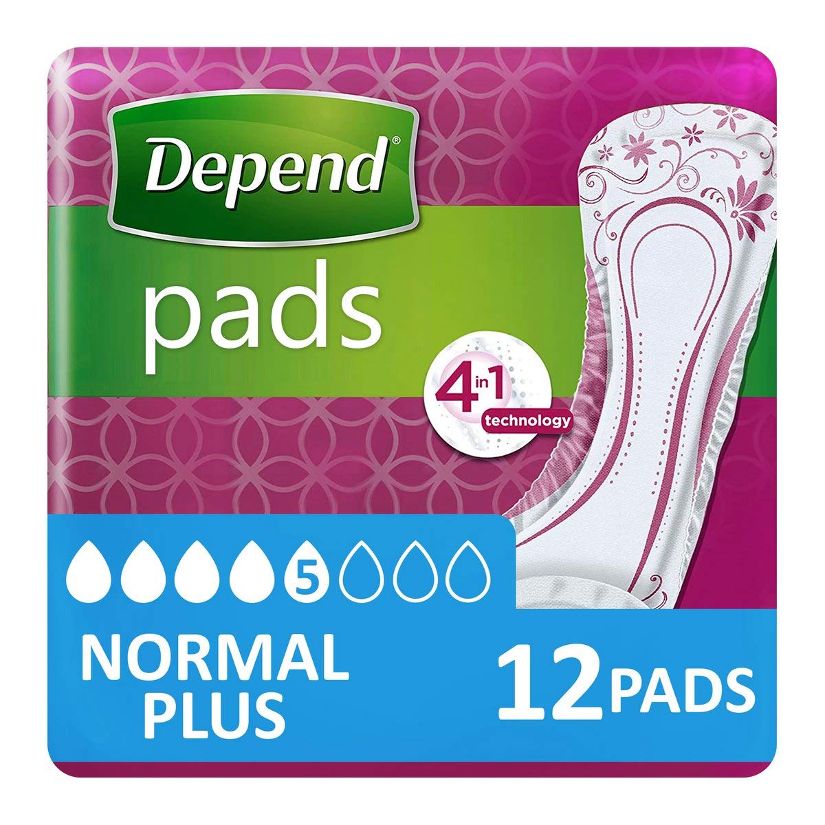 Pads for Urine Loss, Absorbents, Beige - Pack of 1 Normal Plus Única Beige
