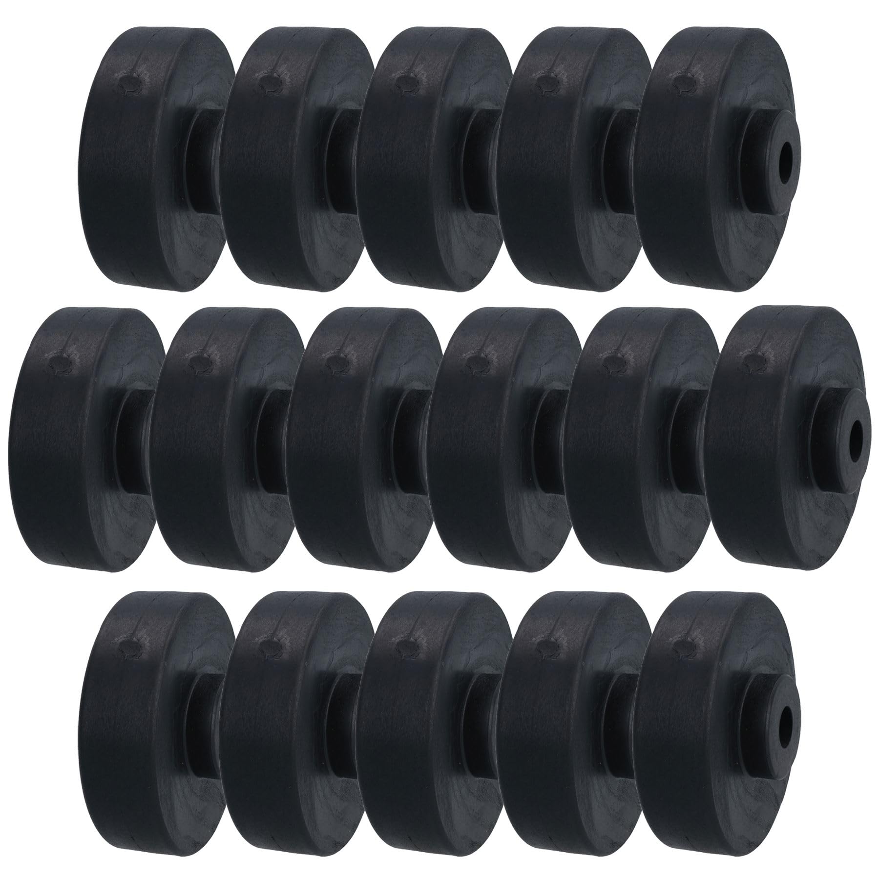 AB Tools Rodillos individuales de goma para remolque, 16 mm de diámetro