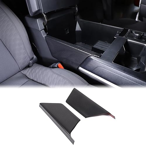 Aunginsy Caja de reposabrazos lateral de consola central, cubierta de panel inferior para Toyota TundraSequoia 2022 2023, control central, cambio de