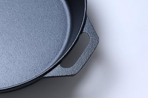 Miniatura 4 de Hierro fundido, sartén pre-sazonada con mango de silicona (10 pulgadas)