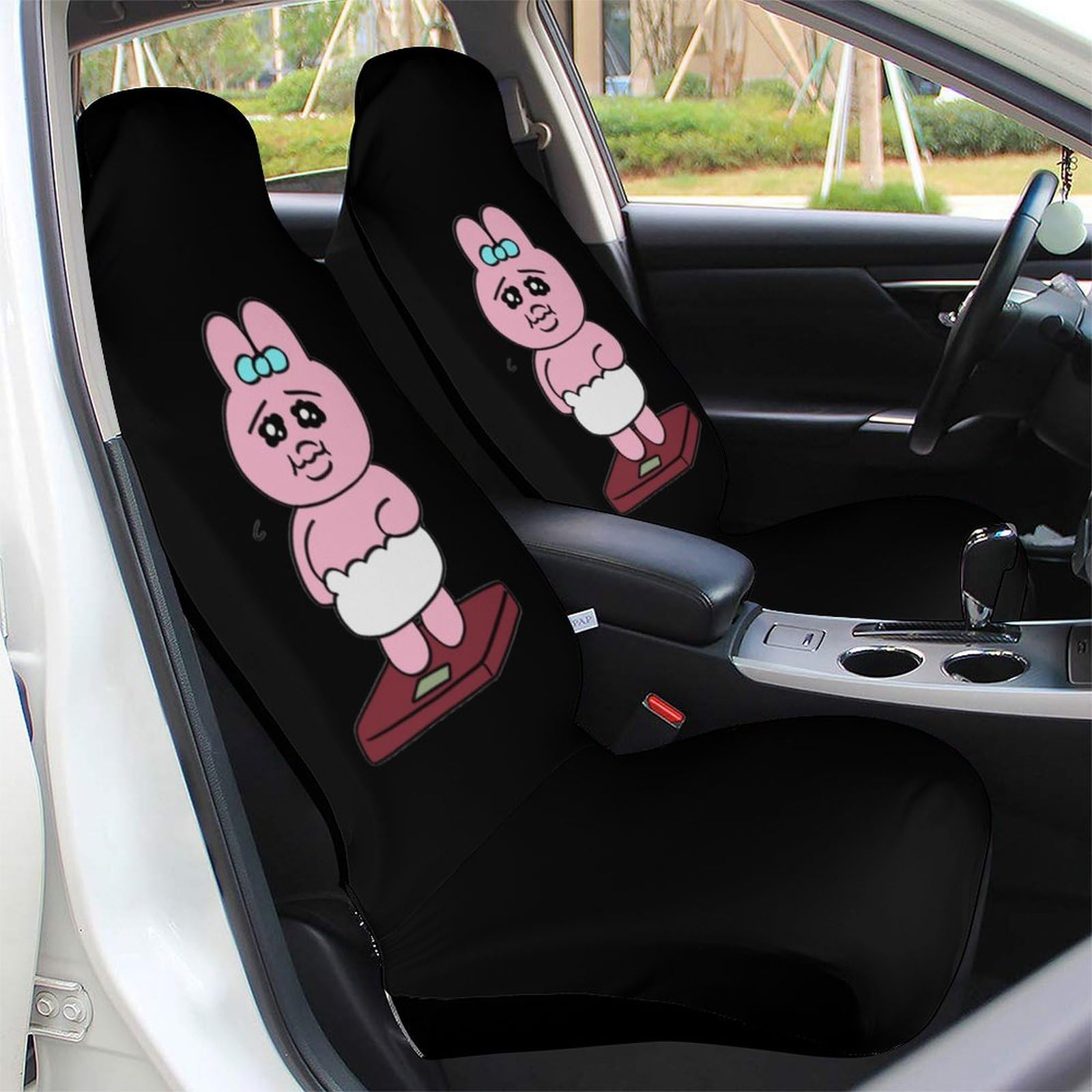 Amazon | おぱんちゅうさぎ (の重さがある) カーシートカバー 車用