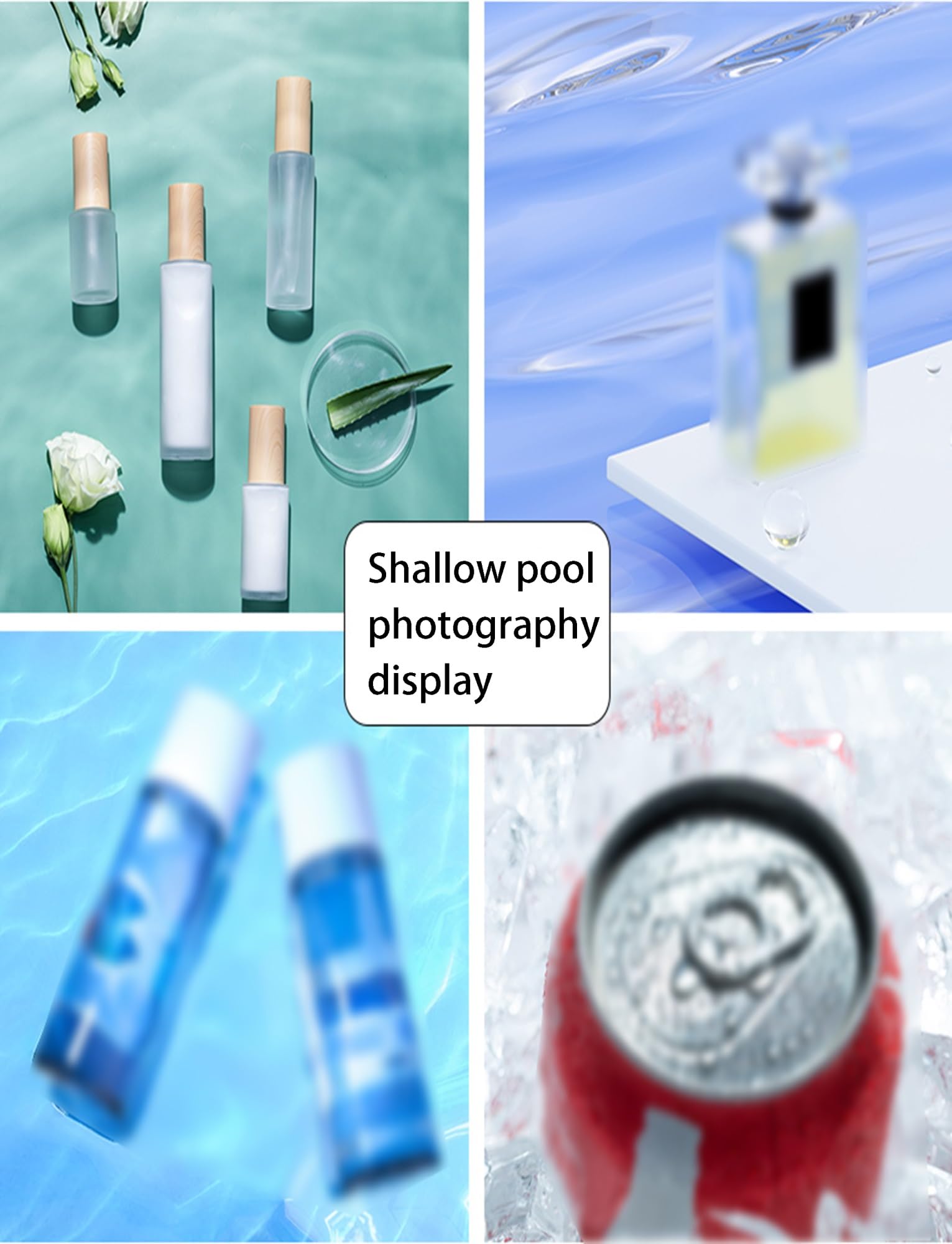 Transparent Shallow Water Photography Props, Decorative Tray, Photography Tray For Shooting Low Water Tank, Creative Floating Photography Props, Table Storage Box(60x60x5cm/23.6x23.6x2in)