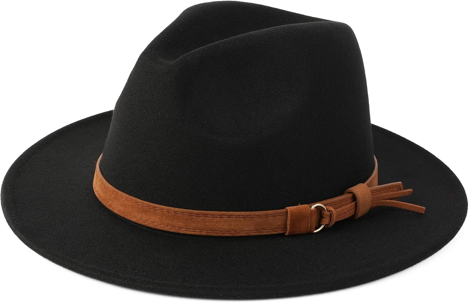 Besoogii Classic Wide Brim Fedora Hat with Belt Kuwait Ubuy - Main Image