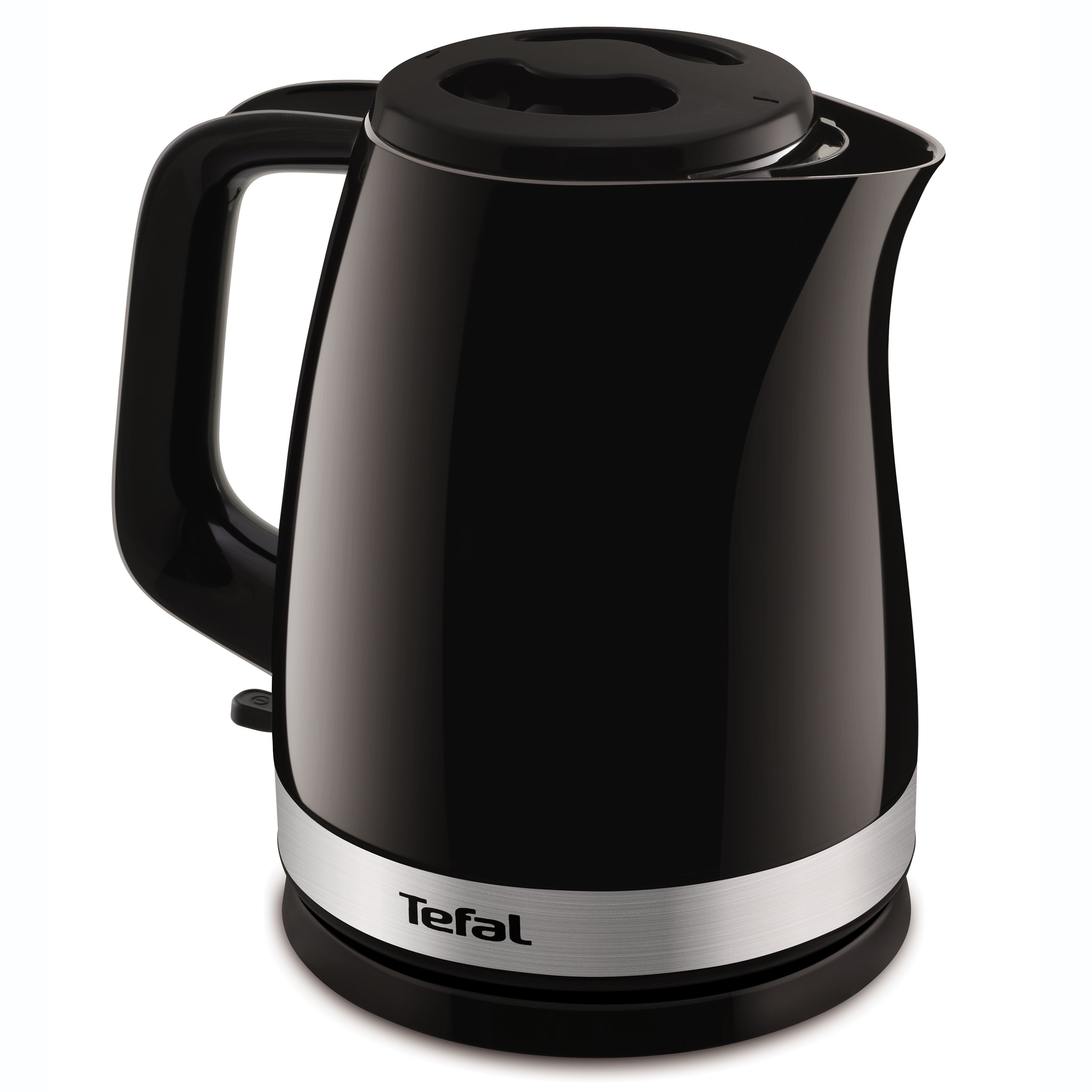 Tefal KO 150 F - Tetera eléctrica (1,5 L, 2400 W, Negro, Acero inoxidable, Protección contra sobrecalentamiento, Sin cables)