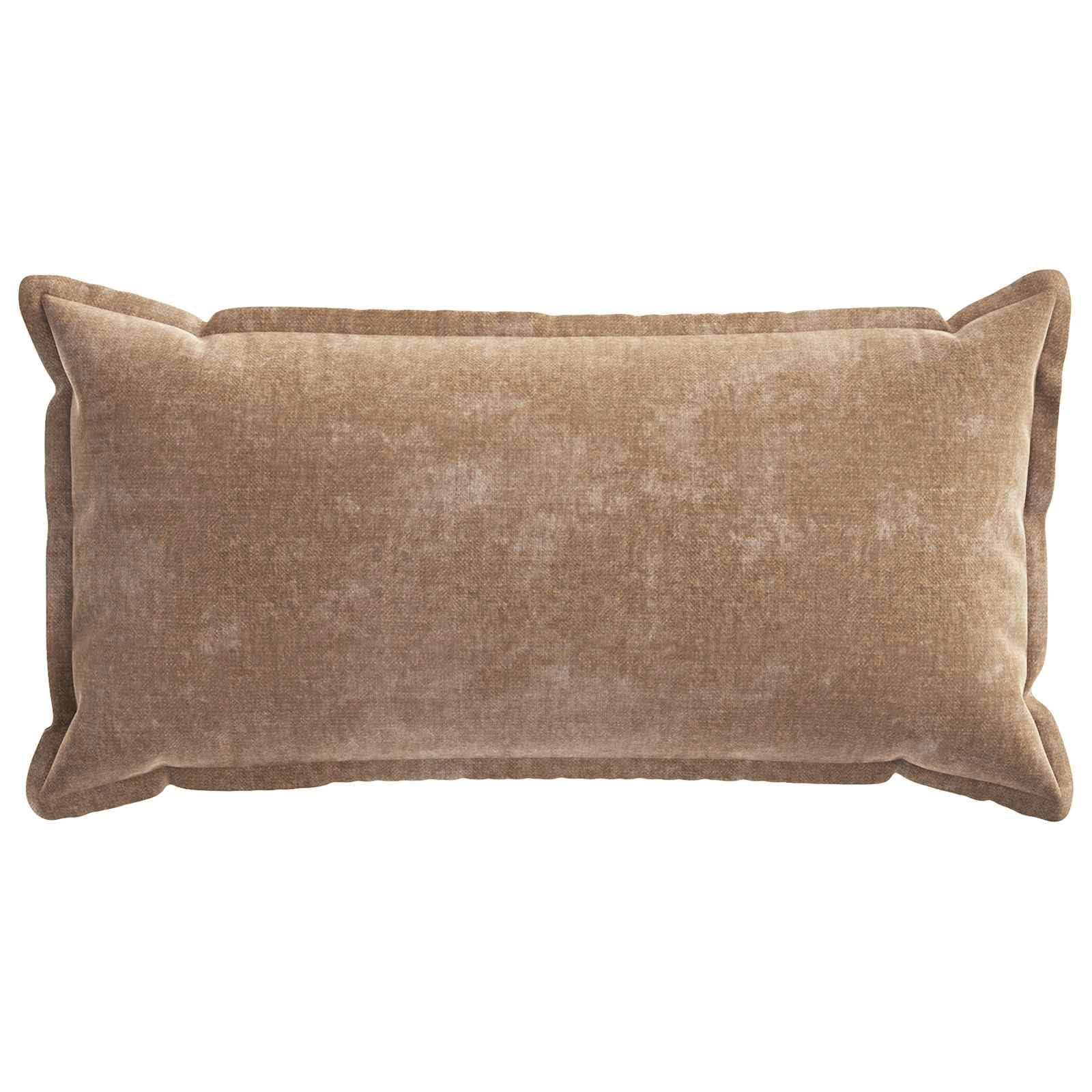Houten Kissenbezug 6 Stück braun 40 x 80 cm Stoff Chenille