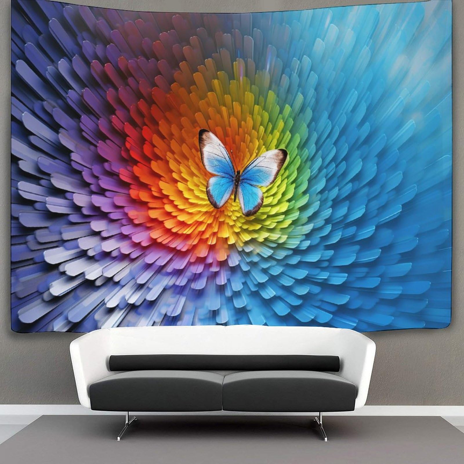 kaiyun Butterfly Decor Tapestry, Wall Art Tapestries Wall Hangings for Living Room Bedroom Dorm 70cmx100cm