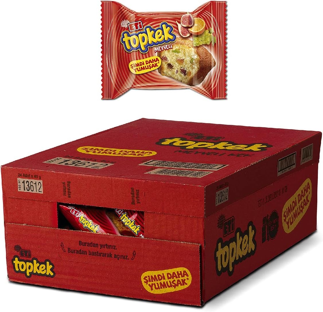 Eti Topkek Meyveli Kek 40 g x 24 Adet