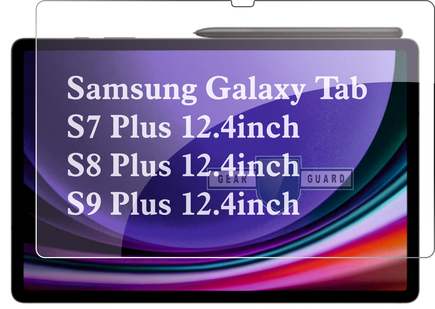 Gear Guard Screen Protector Compatible With Samsung Galaxy Tab S9+ | S8+ | S7+ 12.4"inch 2023 (Unbreakable) (Not a Tempered Glass) [Bubble Free] - Clear (B0CGJJVRVB) Amazon Price History, Amazon Price Tracker