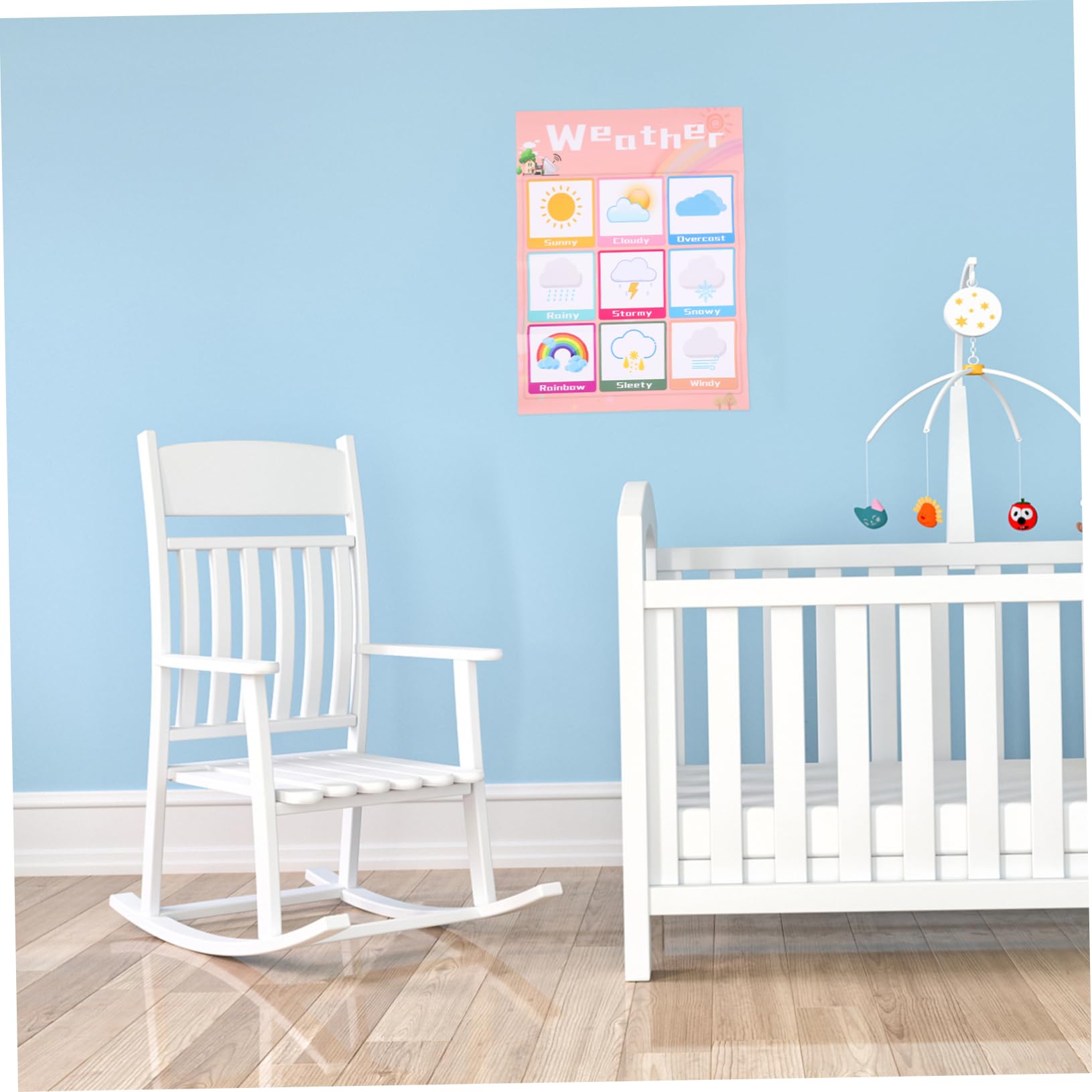 jojofuny Tableau Mural Éducatif en Anglais pour Tout-petits, Affiche Suspendue Légère Colle Dos Pp, Apprentissage Ludique et Style Délicat pour Garçon et Couleur Aléatoire Plusieurs styles