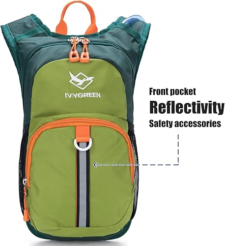 Miniatura 2 de Ivygreen Kids Hydration Backpack, Hiking Backpack for Boys or Girls with 1.5L Water Bladder