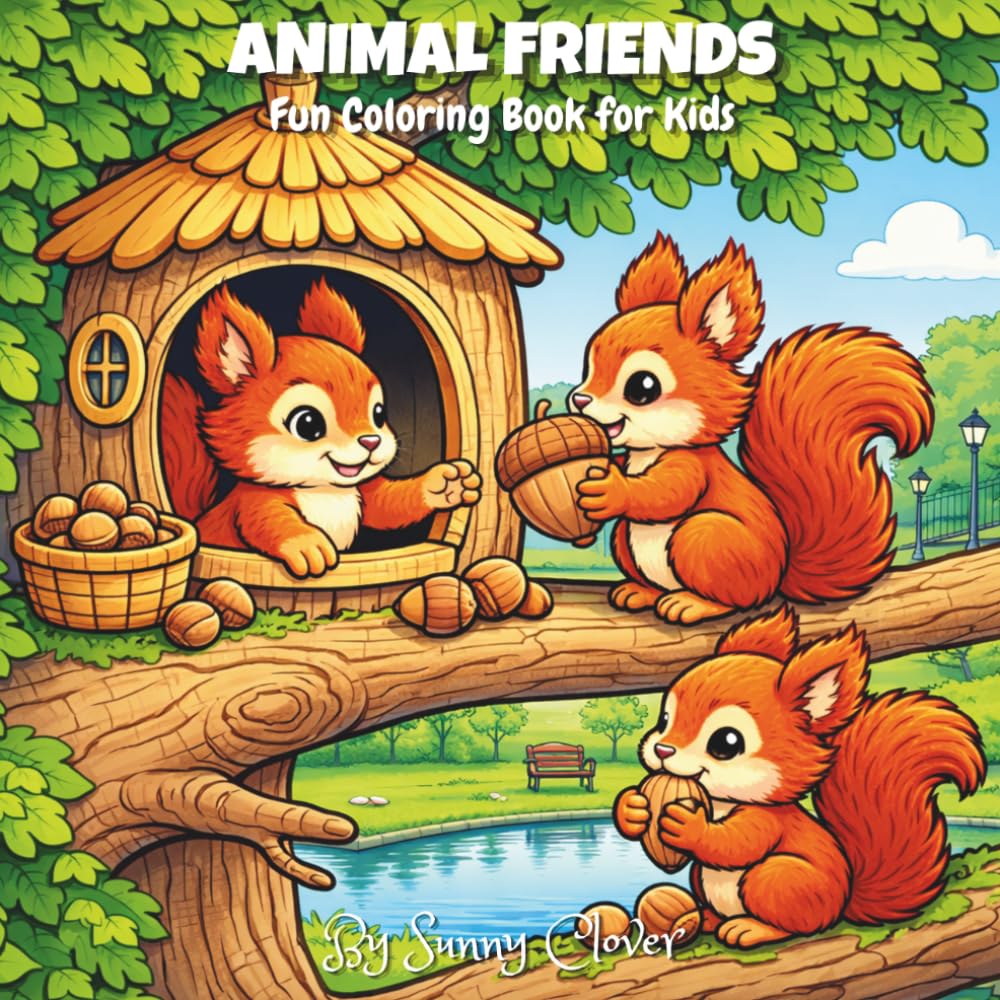 Animal Friends: Fun Coloring Book for Kids