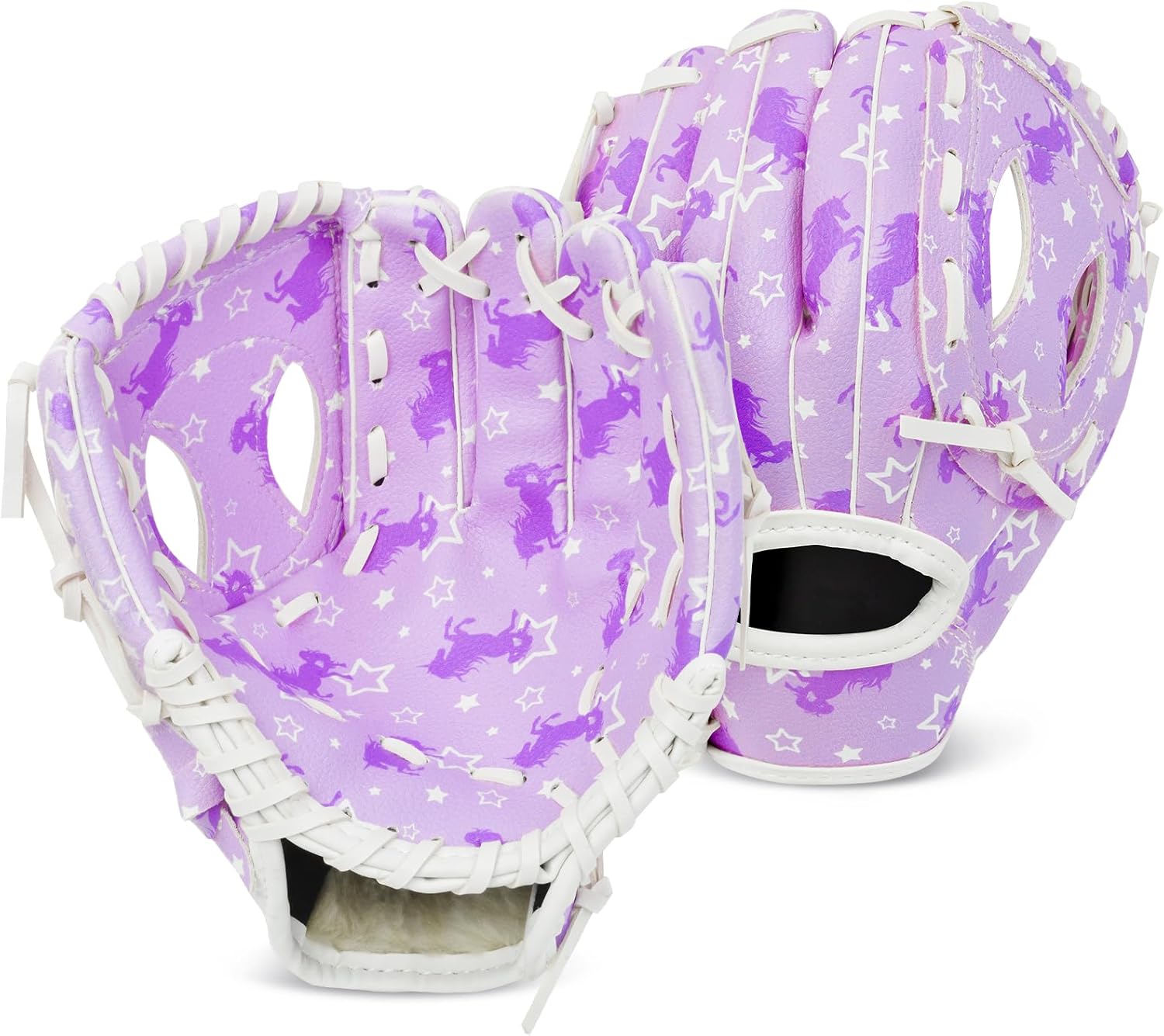 Kids Baseball Glove, Softball Gloves, Kids Girls Toddlers Baseball Softball Mitt, 9''-10.5'' T-Ball Glove for Training and Beginner Play, Left Hand Glove, Right Hand Throw