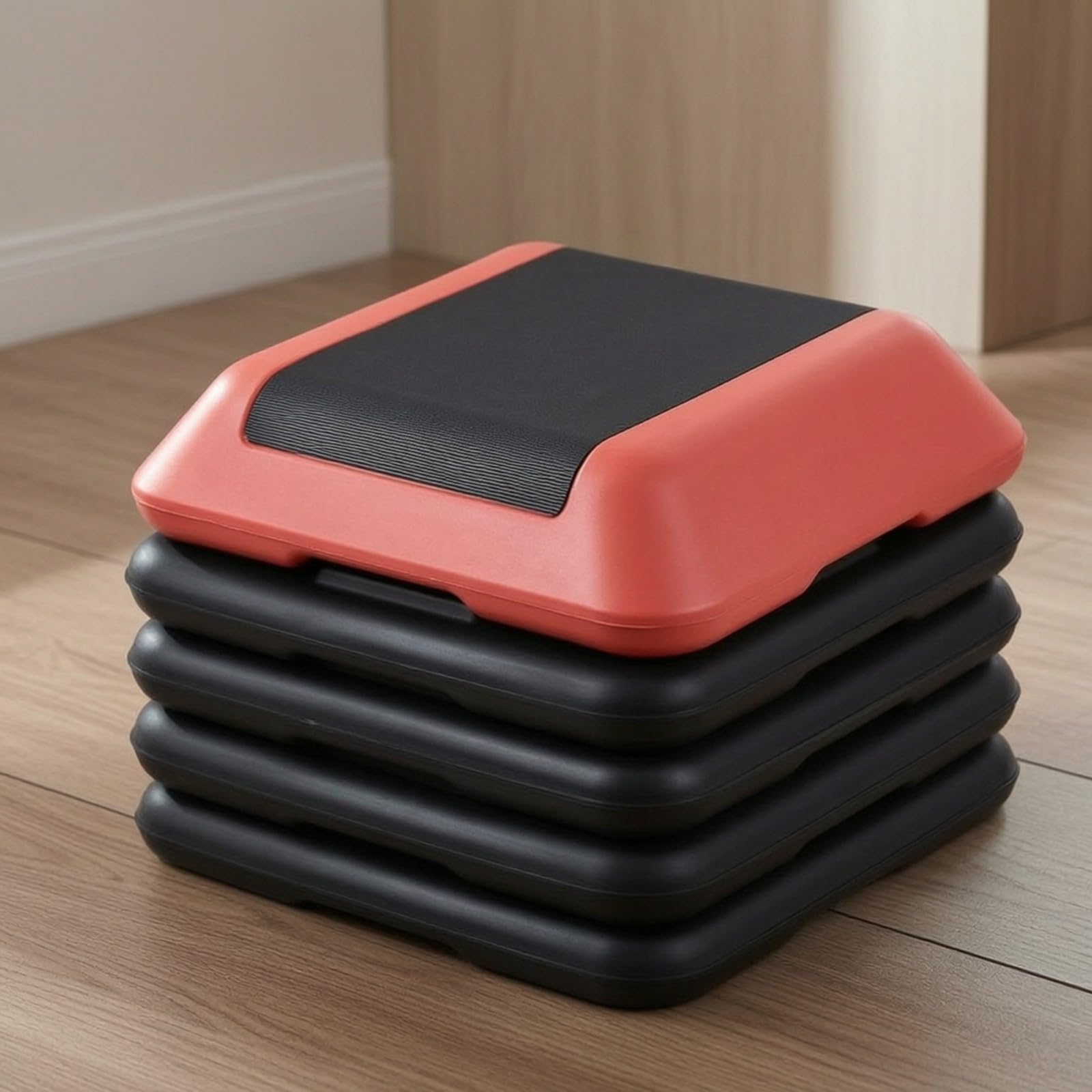 LOVIVER Step da Aerobica Resistente Attrezzo Struttura Robusta a Strati, Antiscivolo, per Casa