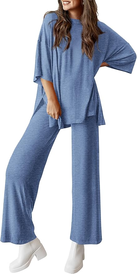 PRETTYGARDEN Two Piece Sets For Women Summer Fashion Lounge Matching Set 2025 Travel Vacation Airport Outfits Clothing