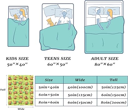 Throw Blanket Capybara Sea Otter Plush Bed Blanket Lightweight Comfy Premium Flannel Warm Blanket Ultra-Soft Print Stitching Blanket Throw All Season Use S (50x40)