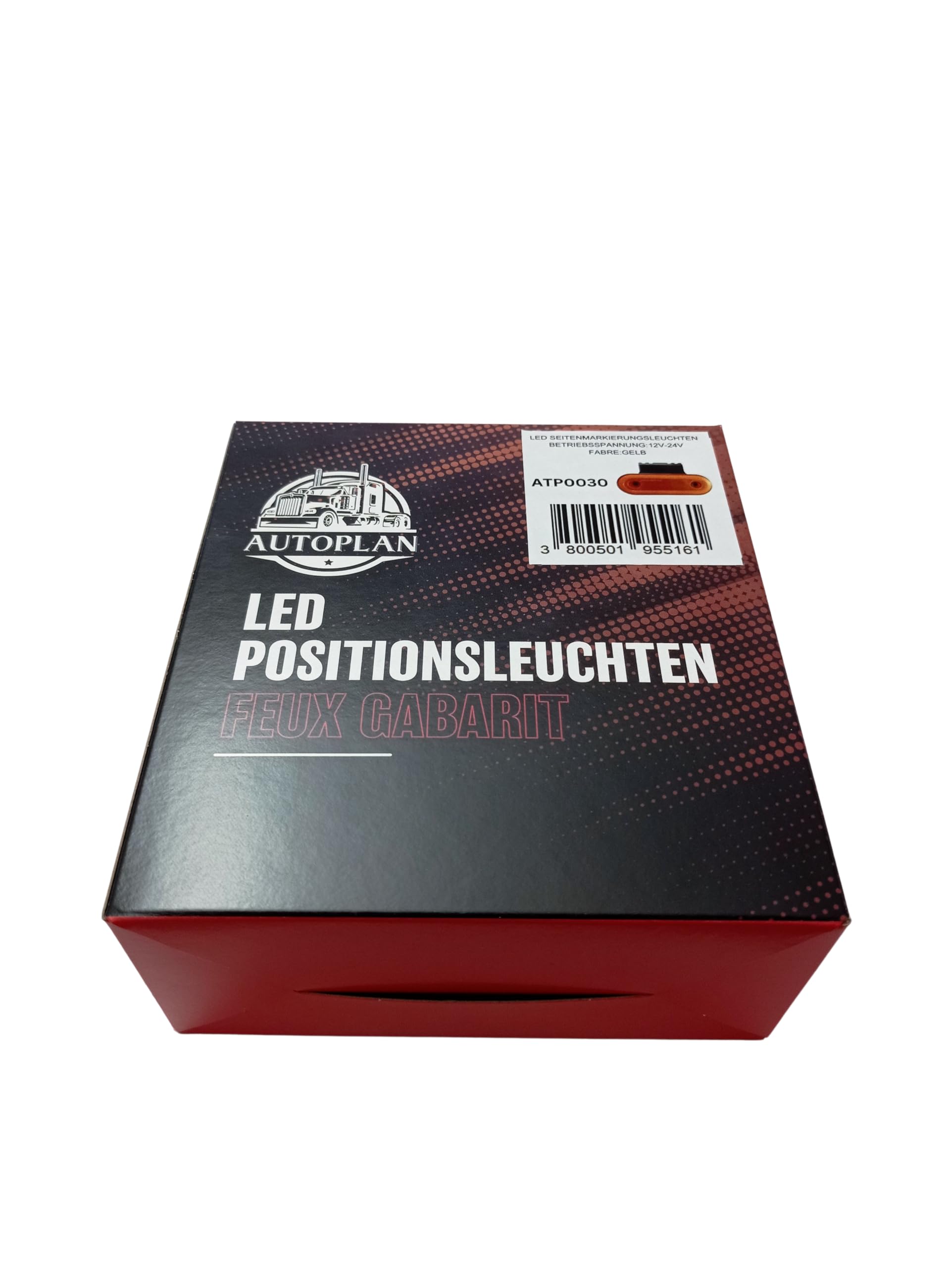 4 x LED Luci di Posizione Laterali Indicatore Ingombro Arancia Giallo Ambra Camion Rimorchio Furgoni 12v 24v E9