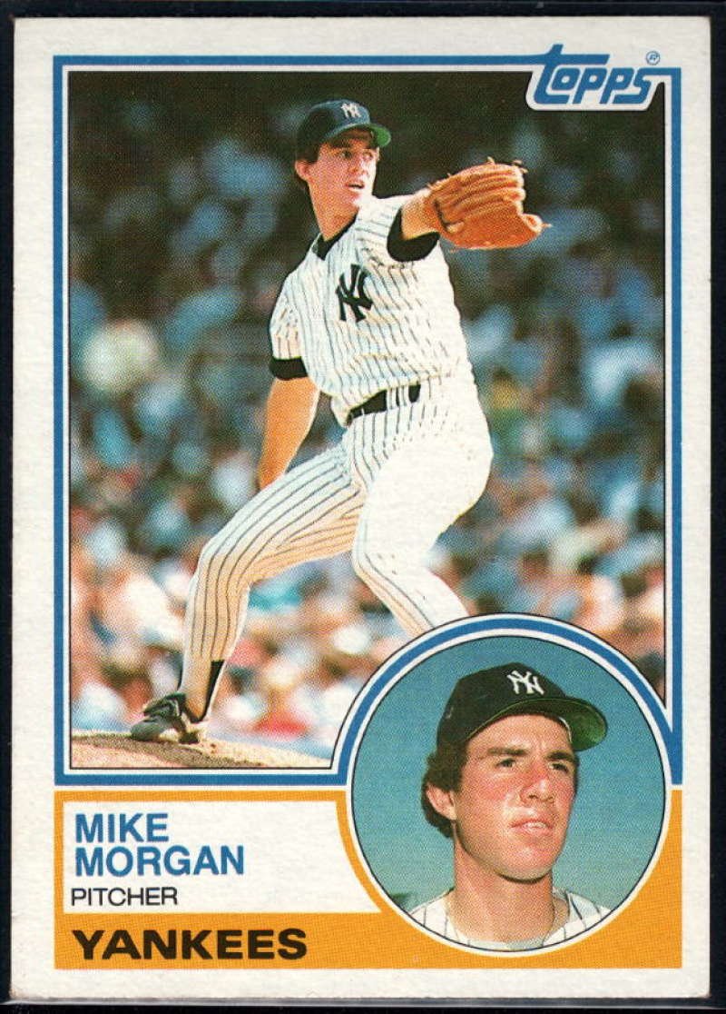 1983 Topps Baseball #203 Mike Morgan New York Yankees Official MLB Trading Card From The Topps Company in Raw (EX or Better) Condition