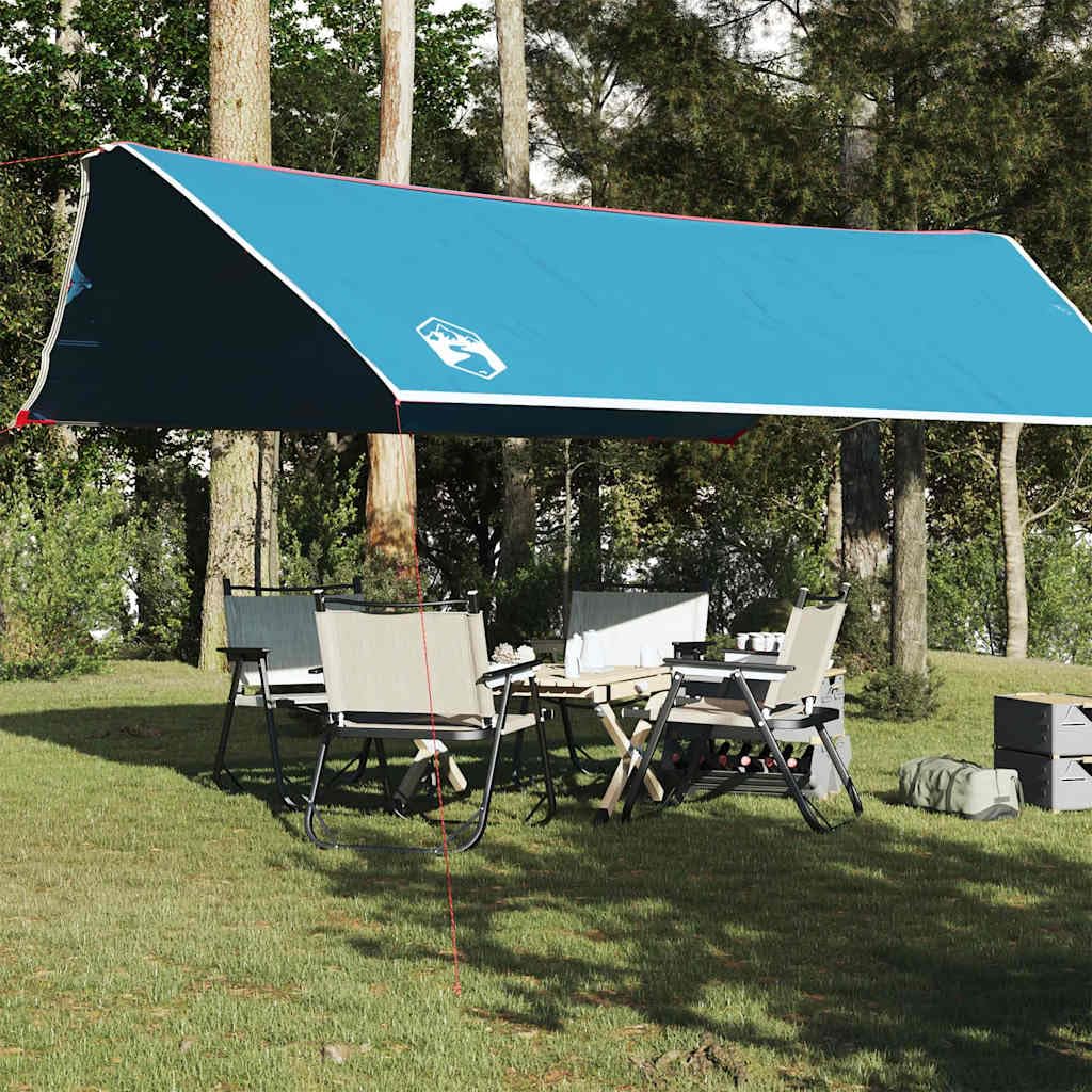 Tenda da campeggio, bivacco, tenda turistica, tenda da festival, colore blu, 500 x 294 cm, impermeabile, per trekking, famiglie, viaggi con zaino