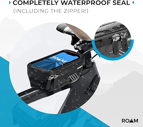 Miniatura 6 de Roam Soporte para teléfono de bicicleta - Bolsa impermeable para marco de bicicleta - Bolsa de manillar de bicicleta de tubo superior - Accesorios